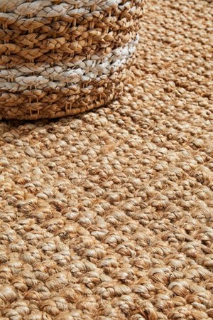 Chunky Natural Fiber Barker Rug - Floorsome - Flatweave