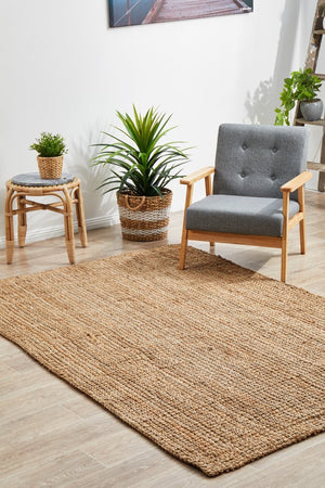 Chunky Natural Fiber Barker Rug - Floorsome - Flatweave