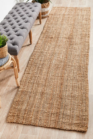 Chunky Natural Fiber Barker Runner Rug - Floorsome - Flatweave