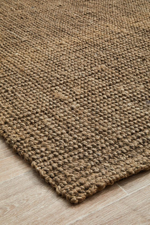 Chunky Natural Fiber Barker Silver Rug - Floorsome - Flatweave