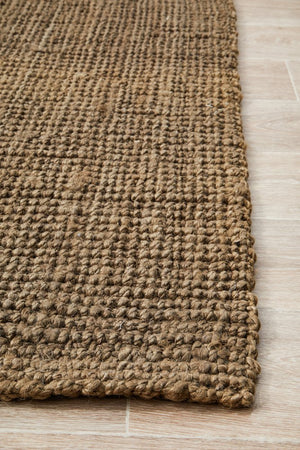 Chunky Natural Fiber Barker Silver Rug - Floorsome - Flatweave