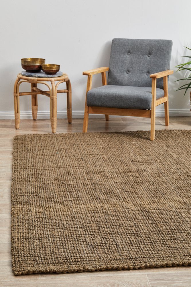 Chunky Natural Fiber Barker Silver Rug