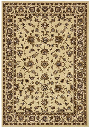 Classic Rug Ivory with Ivory Border - Floorsome - Traditional