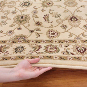 Classic Runner Rug Ivory with Ivory Border - Floorsome - Traditional