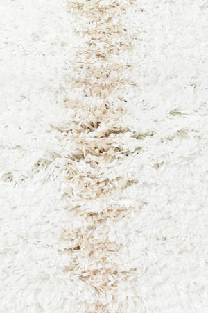 Cobi Shaggy Beige White Rug 8745A - Floorsome - Shaggy