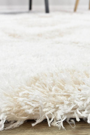 Cobi Shaggy Beige White Rug 8745A - Floorsome - Shaggy