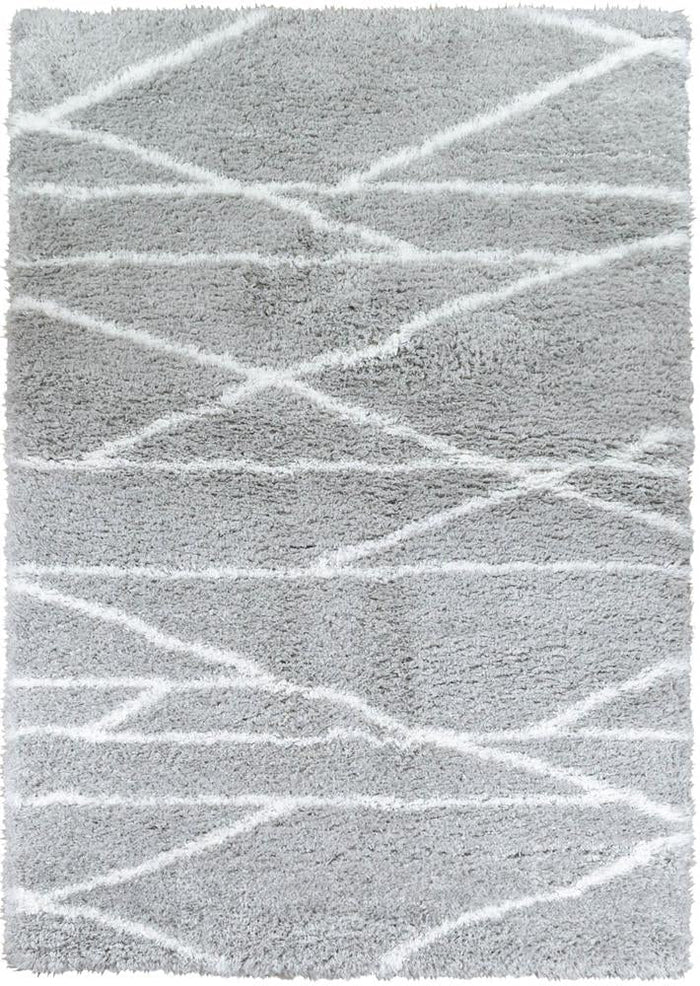 Cobi Shaggy Light Grey Rug 8741A