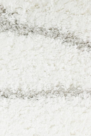 Cobi Shaggy White Rug 8741A - Floorsome - Shag