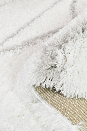 Cobi Shaggy White Rug 8741A - Floorsome - Shag