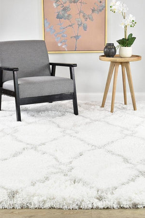 Cobi Shaggy White Rug 8744A - Floorsome - SHAGGY