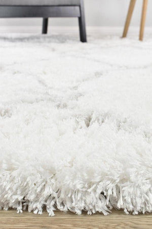 Cobi Shaggy White Rug 8744A - Floorsome - SHAGGY