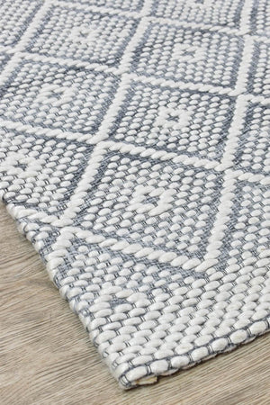 Collins Soapstone Wool Rug - Floorsome - FLATWEAVE