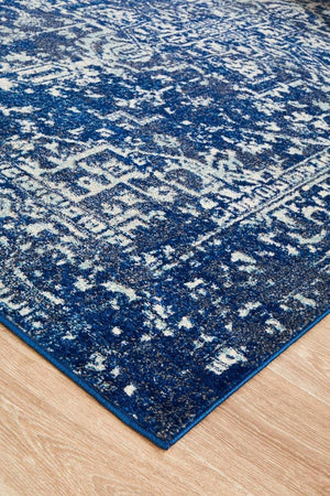 Contrast Navy Transitional Rug - Floorsome - Modern