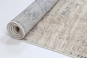 Cordelia Medalion Beige Blue Rug - Floorsome - Rug