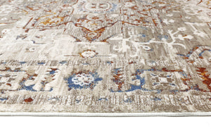 Cordelia Medalion Beige Multi Rug - Floorsome - Rug