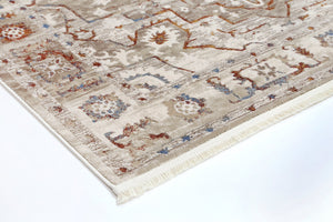 Cordelia Medalion Beige Multi Rug - Floorsome - Rug