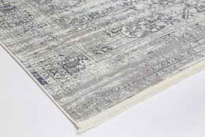 Cordelia Medalion Grey Blue Rug - Floorsome - Rug