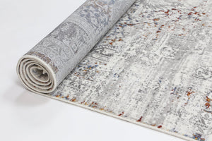 Cordelia Medalion Grey Multi Rug - Floorsome - Rug