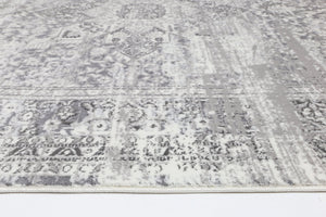 Cordelia Medalion Grey Rug - Floorsome - Rug