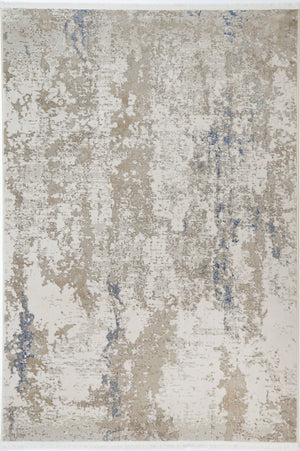 Cordelia One Modern Beige Blue Rug - Floorsome - Rug