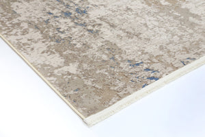 Cordelia One Modern Beige Blue Rug - Floorsome - Rug