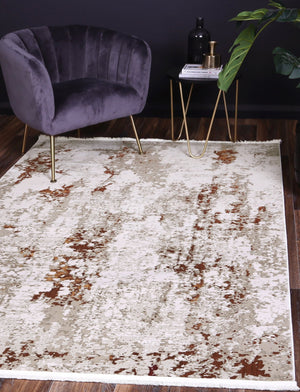 Cordelia One Modern Beige Terracotta Rug - Floorsome - Rug