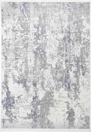 Cordelia One Modern Grey Blue Rug - Floorsome - Rug