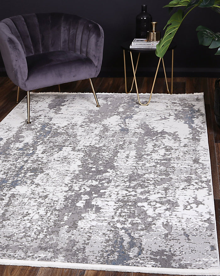 Cordelia One Modern Grey Blue Rug