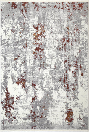 Cordelia One Modern Grey Terracotta Rug - Floorsome - Rug