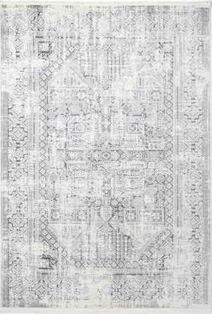 Cordelia Panel Grey Rug - Floorsome - Rug