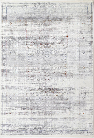 Cordelia Traditional Grey Multi Rug - Floorsome - Rug