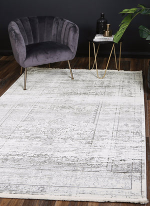 Cordelia Traditional Grey Rug - Floorsome - Rug