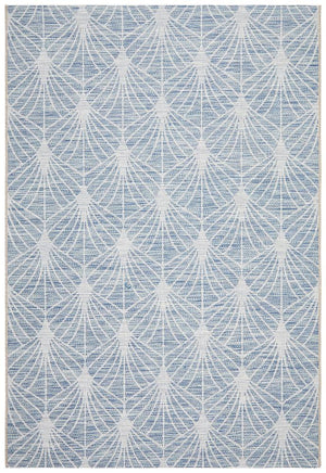 Courtyard 5502 Blue Indoor Outdoor Rug - Floorsome - Outdoor Rugs