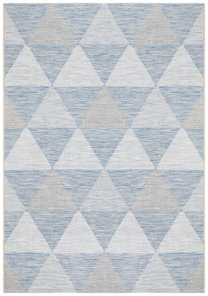 Courtyard 5503 Blue Indoor Outdoor Rug - Floorsome - Outdoor Rugs