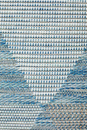 Courtyard 5503 Blue Indoor Outdoor Rug - Floorsome - Outdoor Rugs