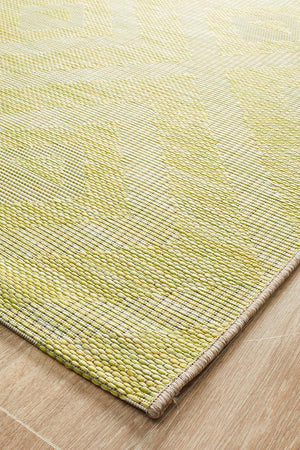 Courtyard 5504 Green Indoor Outdoor Rug - Floorsome - Outdoor Rugs