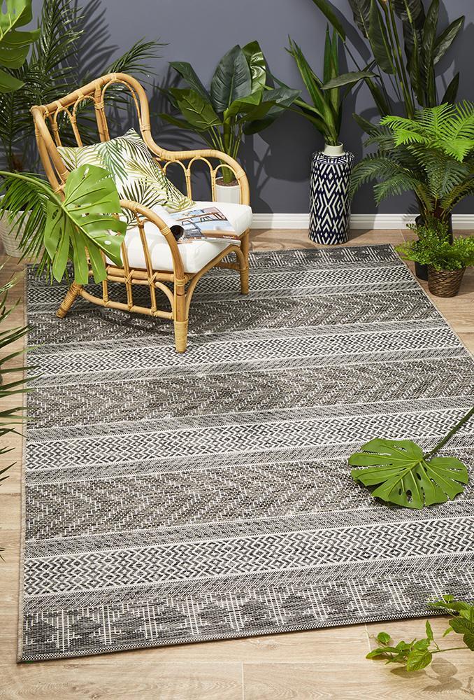 Courtyard 5505 Grey Indoor Outdoor Rug