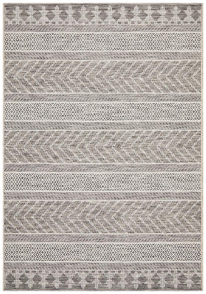 Courtyard 5505 Grey Indoor Outdoor Rug - Floorsome - Outdoor Rugs