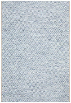 Courtyard Blue Indoor Outdoor Rug - Floorsome - Outdoor Rugs