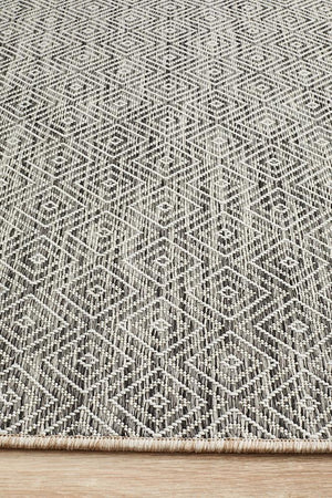 Courtyard Grey Indoor Outdoor Rug - Floorsome - Outdoor Rugs