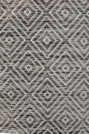 Courtyard Grey Indoor Outdoor Runner Rug - Floorsome - Outdoor Rugs