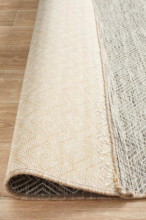 Courtyard Natural Indoor Outdoor Rug - Floorsome - Outdoor Rugs