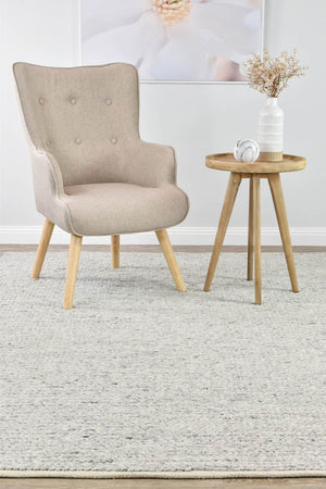 Cypress Fog Wool Rug - Floorsome - FLATWEAVE