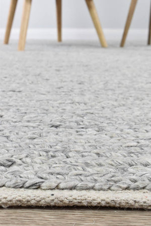 Cypress Fog Wool Rug - Floorsome - FLATWEAVE