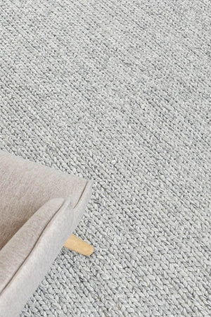 Cypress Fog Wool Rug - Floorsome - FLATWEAVE