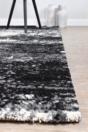 Dahlia 651 Black White Rug - Floorsome - MODERN