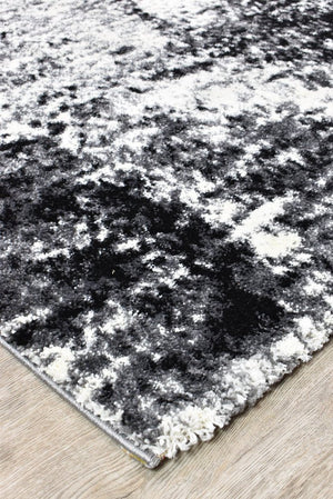 Dahlia 651 Black White Rug - Floorsome - MODERN