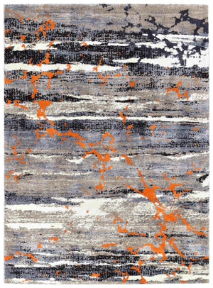 Dahlia 696 Beige Orange Rug - Floorsome - MODERN