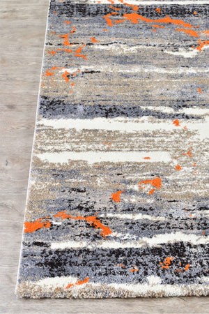 Dahlia 696 Beige Orange Rug - Floorsome - MODERN