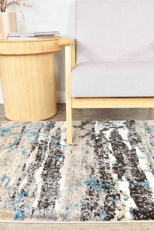 Dahlia 696 Beige Turquoise Rug - Floorsome - MODERN